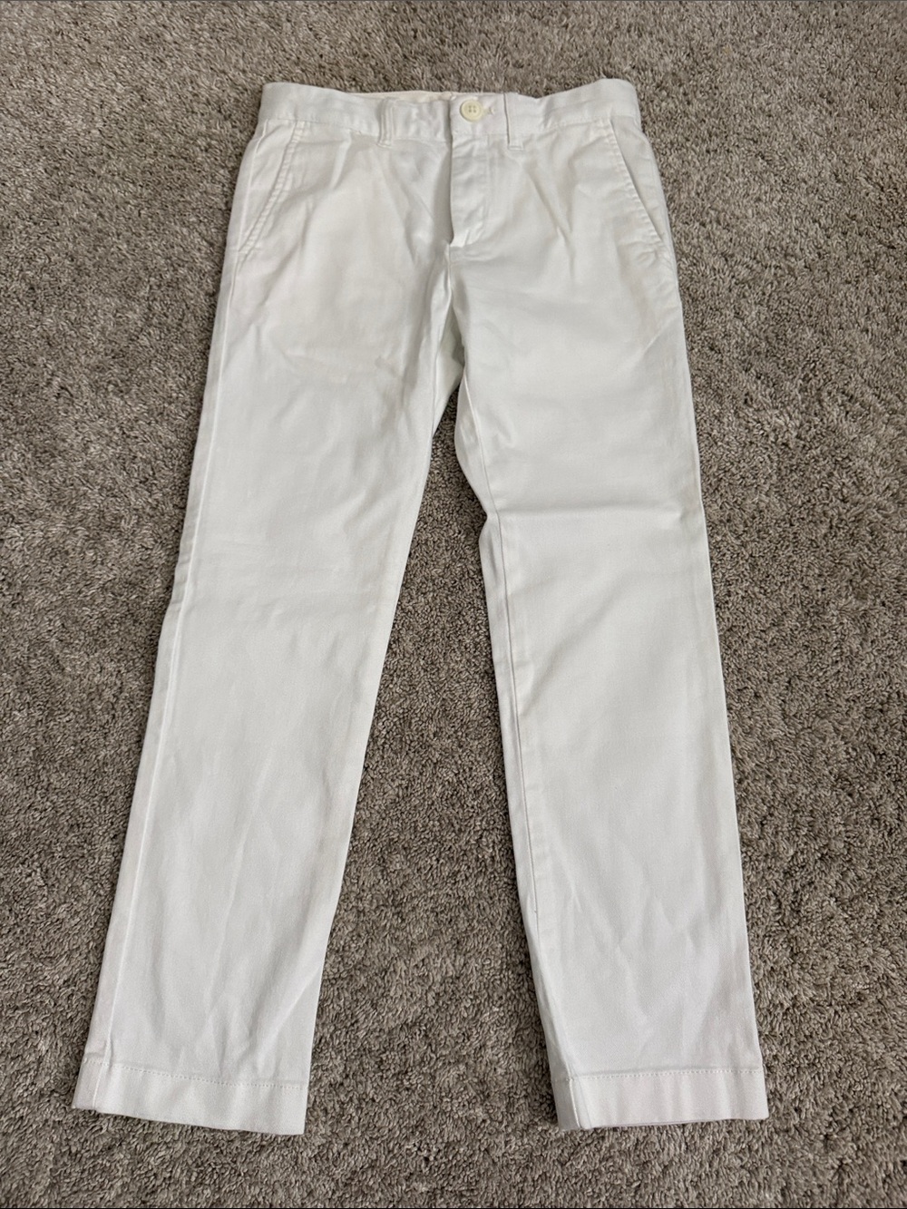 Crewcuts boys White Chino Pants - Classic Casual Fit